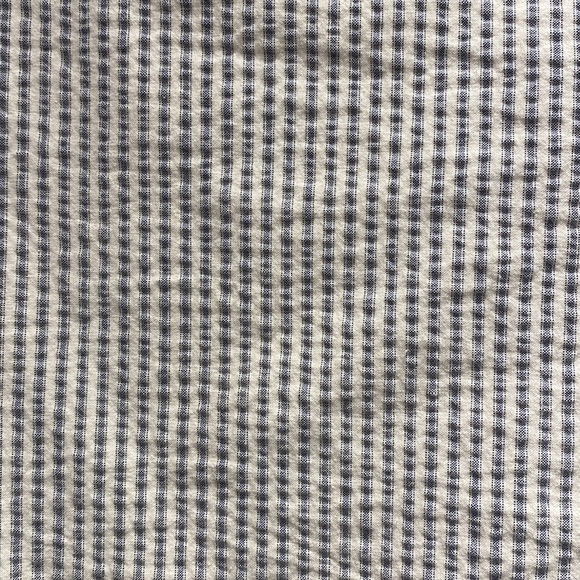 Ann Taylor pin stripped knee length skirt fully lined slit in back size 12 - Picture 2 of 6